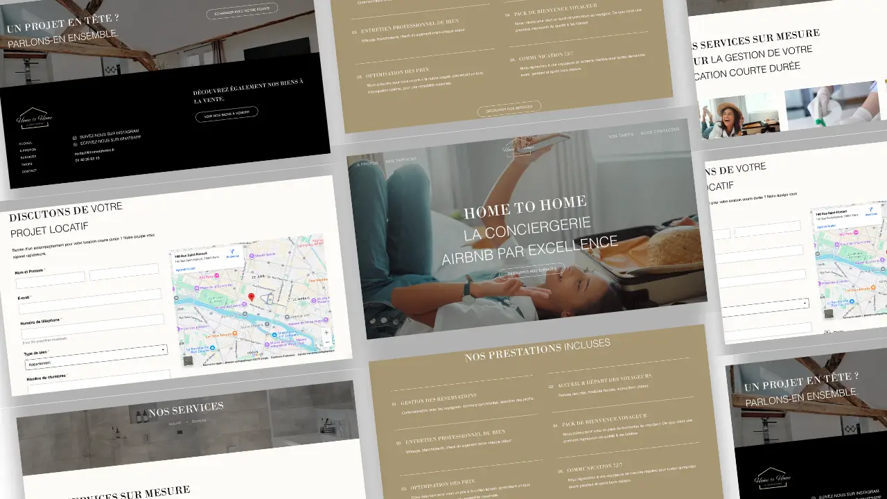 Site de HometoHome la Conciergerie